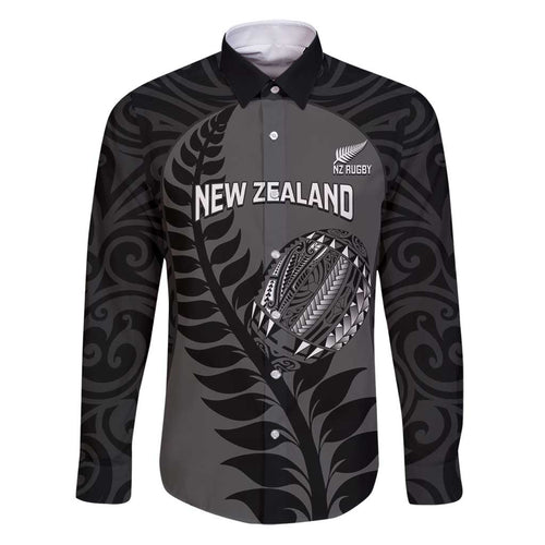 Custom New Zealand Silver Fern Rugby 2025 Family Matching Puletasi and Hawaiian Shirt Go Champions Aotearoa Maori Black