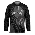 Custom New Zealand Silver Fern Rugby 2025 Hockey Jersey Go Champions Aotearoa Maori Black - Aussie Hoodie