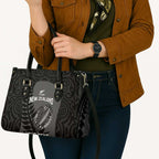 Custom New Zealand Silver Fern Rugby 2025 Leather Bag Go Champions Aotearoa Maori Black - Aussie Hoodie