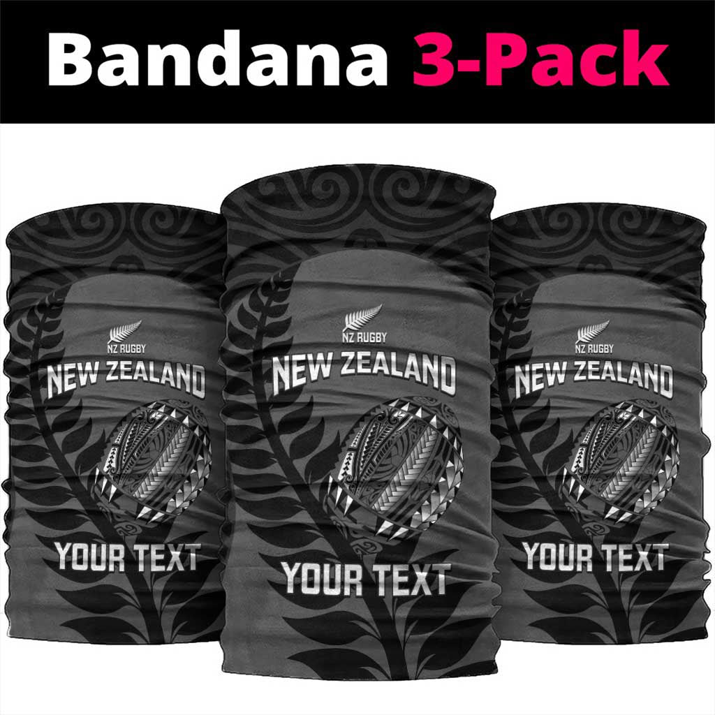 Custom New Zealand Silver Fern Rugby 2025 Neck Gaiter Go Champions Aotearoa Maori Black - Aussie Hoodie