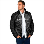 Custom New Zealand Silver Fern Rugby 2025 Padded Jacket Go Champions Aotearoa Maori Black - Aussie Hoodie