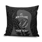 Custom New Zealand Silver Fern Rugby 2025 Pillow Cover Go Champions Aotearoa Maori Black - Aussie Hoodie