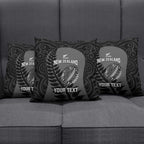 Custom New Zealand Silver Fern Rugby 2025 Pillow Cover Go Champions Aotearoa Maori Black - Aussie Hoodie