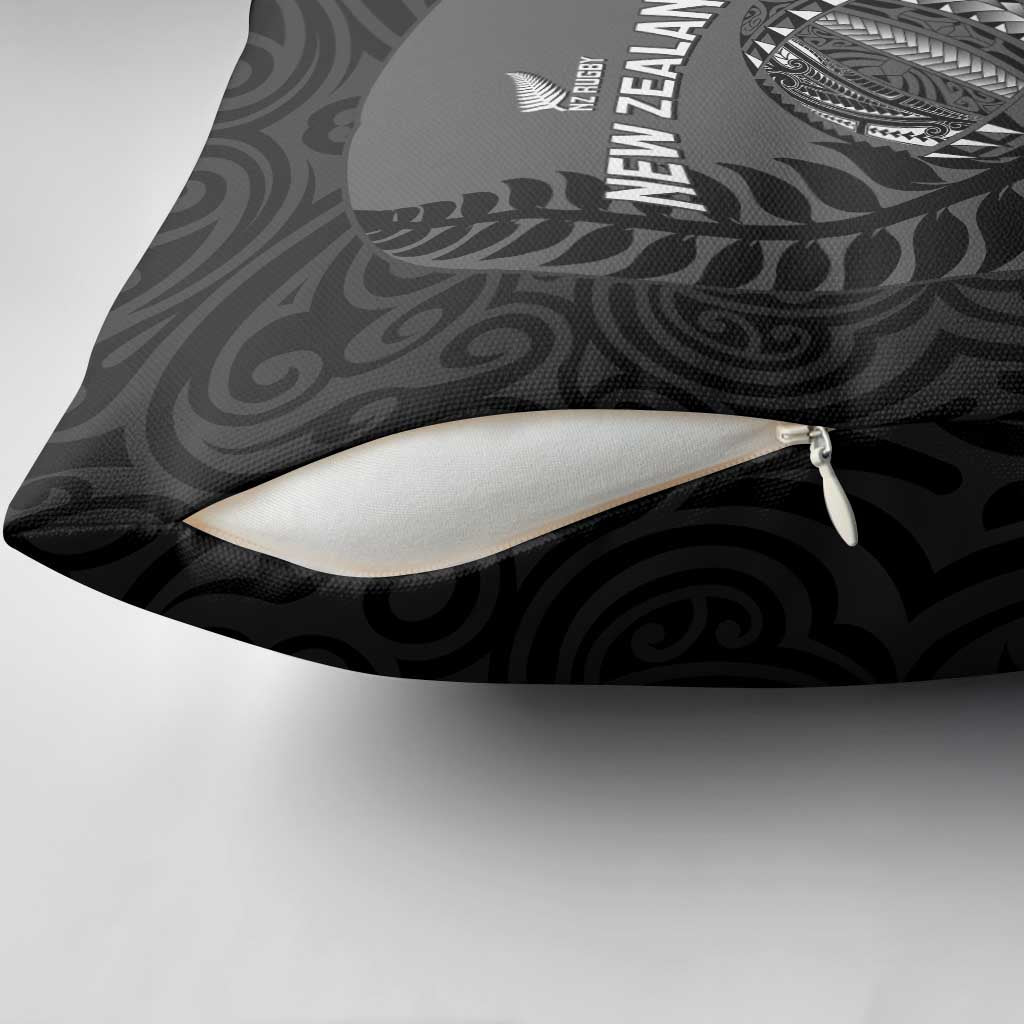 Custom New Zealand Silver Fern Rugby 2025 Pillow Cover Go Champions Aotearoa Maori Black - Aussie Hoodie