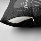 Custom New Zealand Silver Fern Rugby 2025 Pillow Cover Go Champions Aotearoa Maori Black - Aussie Hoodie