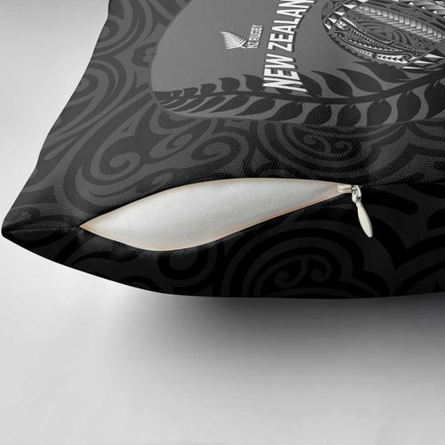 Custom New Zealand Silver Fern Rugby 2025 Pillow Cover Go Champions Aotearoa Maori Black - Aussie Hoodie