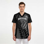 Custom New Zealand Silver Fern Rugby 2025 Scrub Top Go Champions Aotearoa Maori Black - Aussie Hoodie