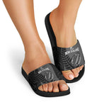 Custom New Zealand Silver Fern Rugby 2025 Slide Sandals Go Champions Aotearoa Maori Black - Aussie Hoodie