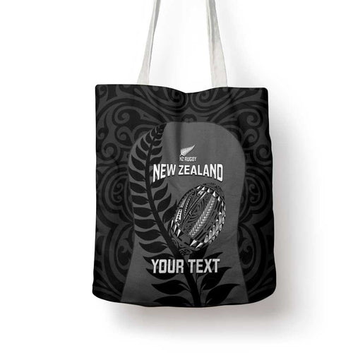 Custom New Zealand Silver Fern Rugby 2025 Tote Bag Go Champions Aotearoa Maori Black - Aussie Hoodie