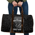 Custom New Zealand Silver Fern Rugby 2025 Travel Bag Go Champions Aotearoa Maori Black - Aussie Hoodie