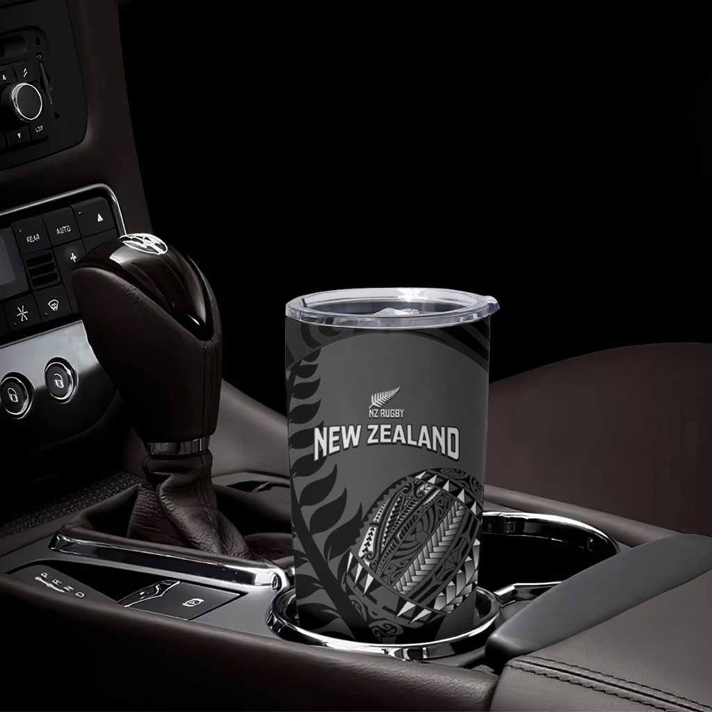 Custom New Zealand Silver Fern Rugby 2025 Tumbler Cup Go Champions Aotearoa Maori Black
