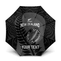 Custom New Zealand Silver Fern Rugby 2025 Umbrella Go Champions Aotearoa Maori Black - Aussie Hoodie