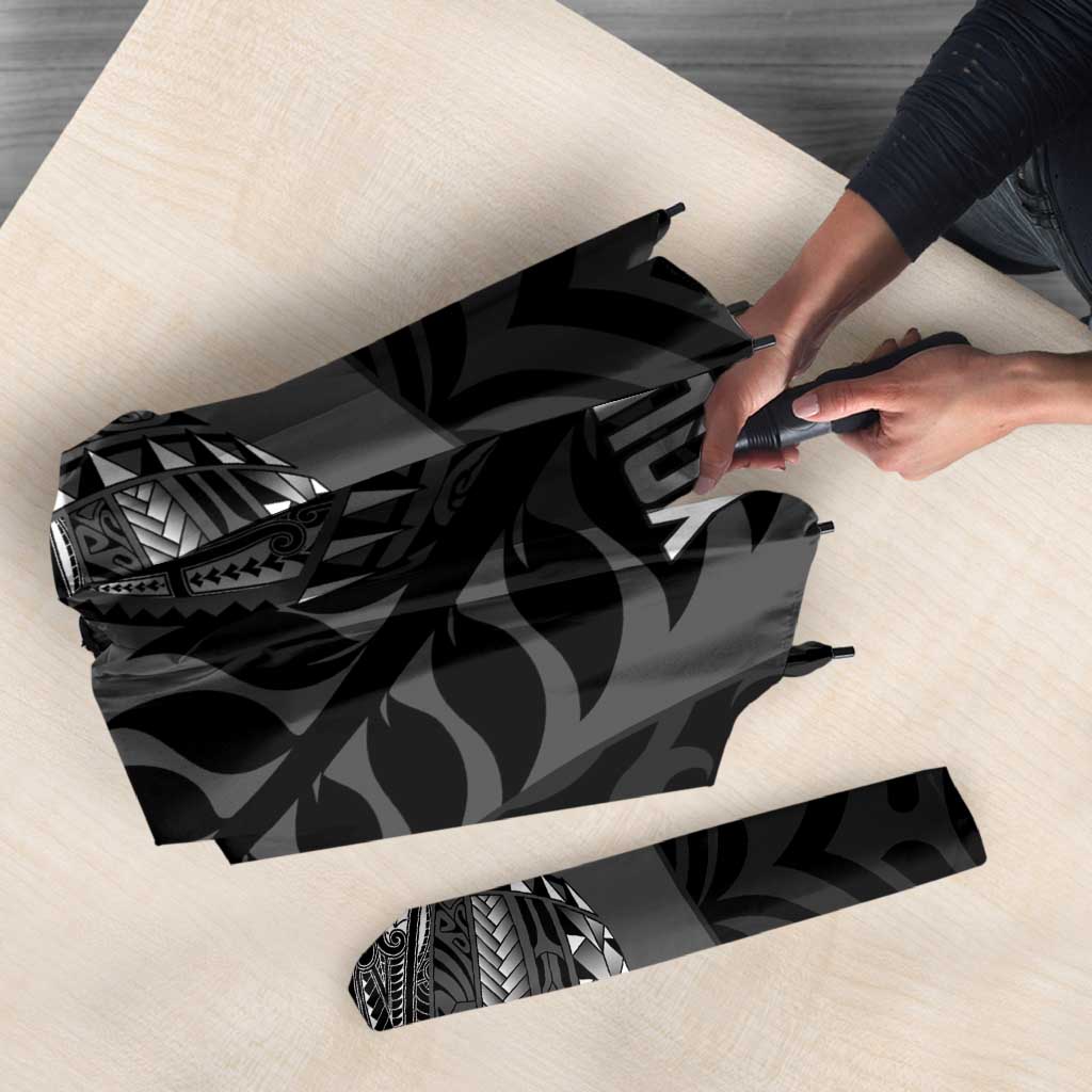 Custom New Zealand Silver Fern Rugby 2025 Umbrella Go Champions Aotearoa Maori Black - Aussie Hoodie