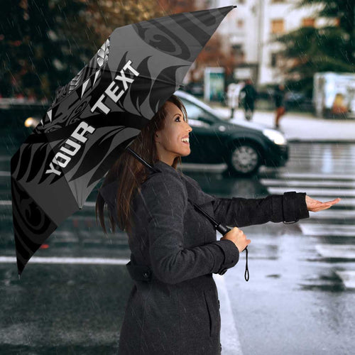 Custom New Zealand Silver Fern Rugby 2025 Umbrella Go Champions Aotearoa Maori Black - Aussie Hoodie