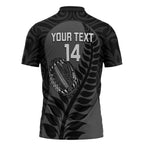 Custom New Zealand Silver Fern Rugby 2025 Zipper Polo Shirt Go Champions Aotearoa Maori Black - Aussie Hoodie