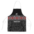 Custom New Zealand Silver Fern Rugby Apron All Black Maori Taniko Pattern - Aussie Hoodie