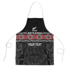 Custom New Zealand Silver Fern Rugby Apron All Black Maori Taniko Pattern - Aussie Hoodie