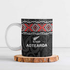 Custom New Zealand Silver Fern Rugby Ceramic Mug All Black Maori Taniko Pattern - Aussie Hoodie