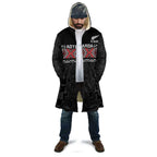 Custom New Zealand Silver Fern Rugby Cloak All Black Maori Taniko Pattern - Aussie Hoodie