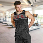 Custom New Zealand Silver Fern Rugby Men Tank Top All Black Maori Taniko Pattern