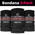 Custom New Zealand Silver Fern Rugby Neck Gaiter All Black Maori Taniko Pattern - Aussie Hoodie