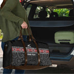 Custom New Zealand Silver Fern Rugby Travel Bag All Black Maori Taniko Pattern - Aussie Hoodie