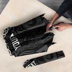 Custom New Zealand Silver Fern Rugby Umbrella All Black Maori Taniko Pattern - Aussie Hoodie