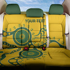 Custom Australia Rugby Back Car Seat Cover Go Wallaroos 2024 Pacific Aboriginal Art