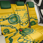 Custom Australia Rugby Back Car Seat Cover Go Wallaroos 2024 Pacific Aboriginal Art
