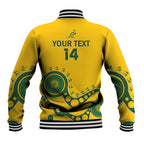Custom Australia Rugby Baseball Jacket Go Wallaroos 2024 Pacific Aboriginal Art