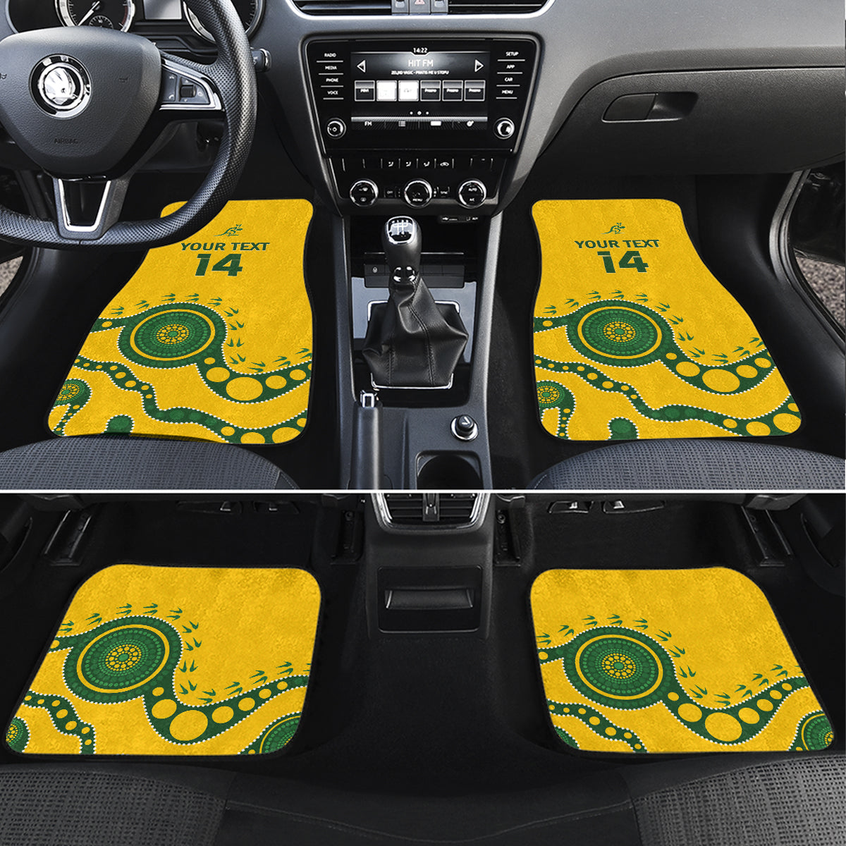 Custom Australia Rugby Car Mats Go Wallaroos 2024 Pacific Aboriginal Art