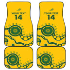 Custom Australia Rugby Car Mats Go Wallaroos 2024 Pacific Aboriginal Art