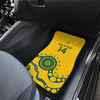 Custom Australia Rugby Car Mats Go Wallaroos 2024 Pacific Aboriginal Art