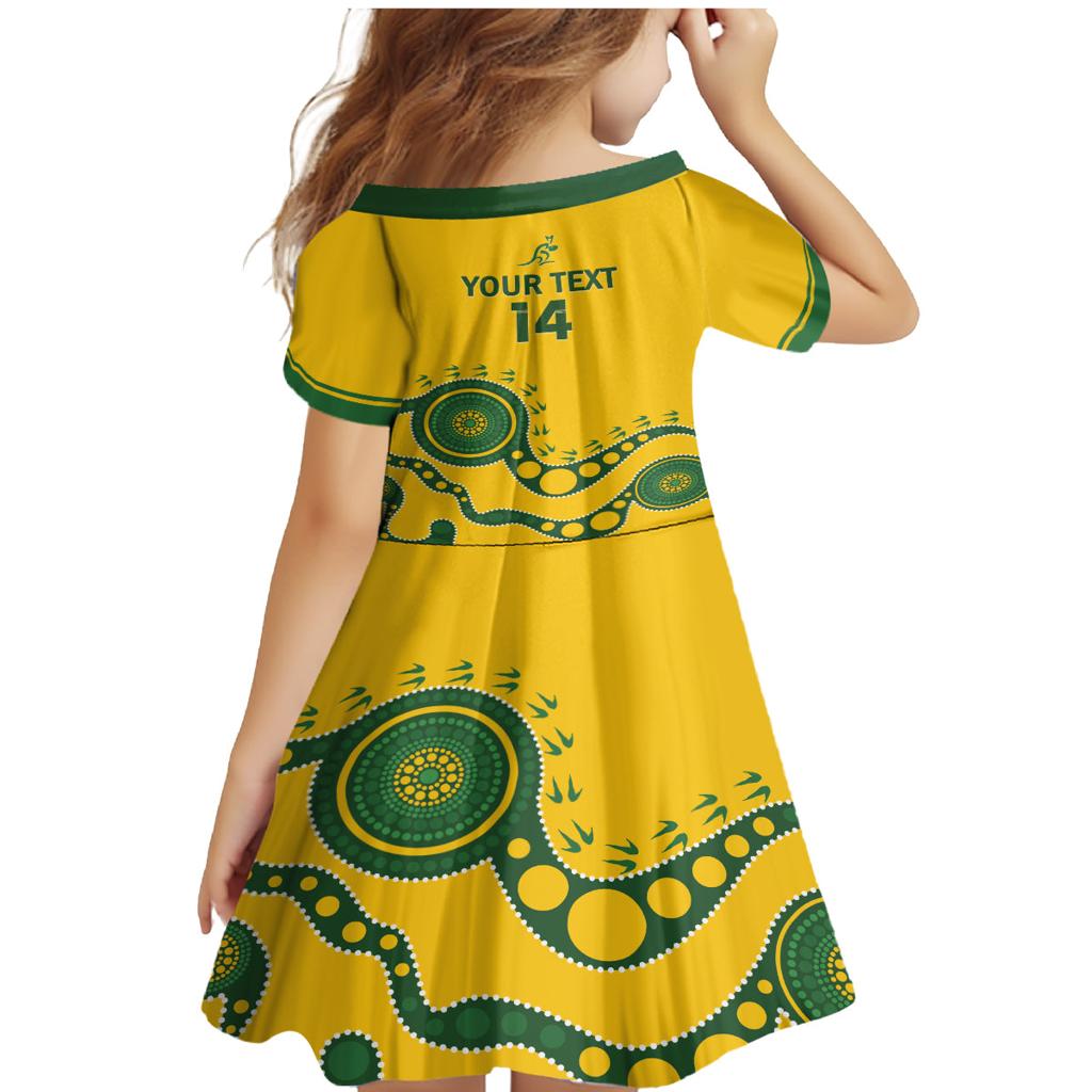 Custom Australia Rugby Family Matching Mermaid Dress and Hawaiian Shirt Go Wallaroos 2024 Pacific Aboriginal Art
