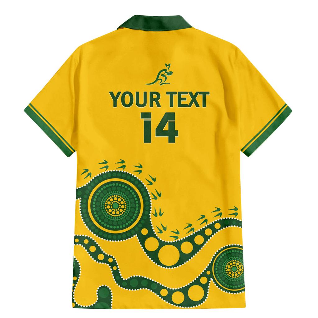 Custom Australia Rugby Family Matching Mermaid Dress and Hawaiian Shirt Go Wallaroos 2024 Pacific Aboriginal Art