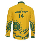 Custom Australia Rugby Family Matching Summer Maxi Dress and Hawaiian Shirt Go Wallaroos 2024 Pacific Aboriginal Art