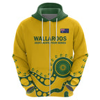 Custom Australia Rugby Hoodie Go Wallaroos 2024 Pacific Aboriginal Art