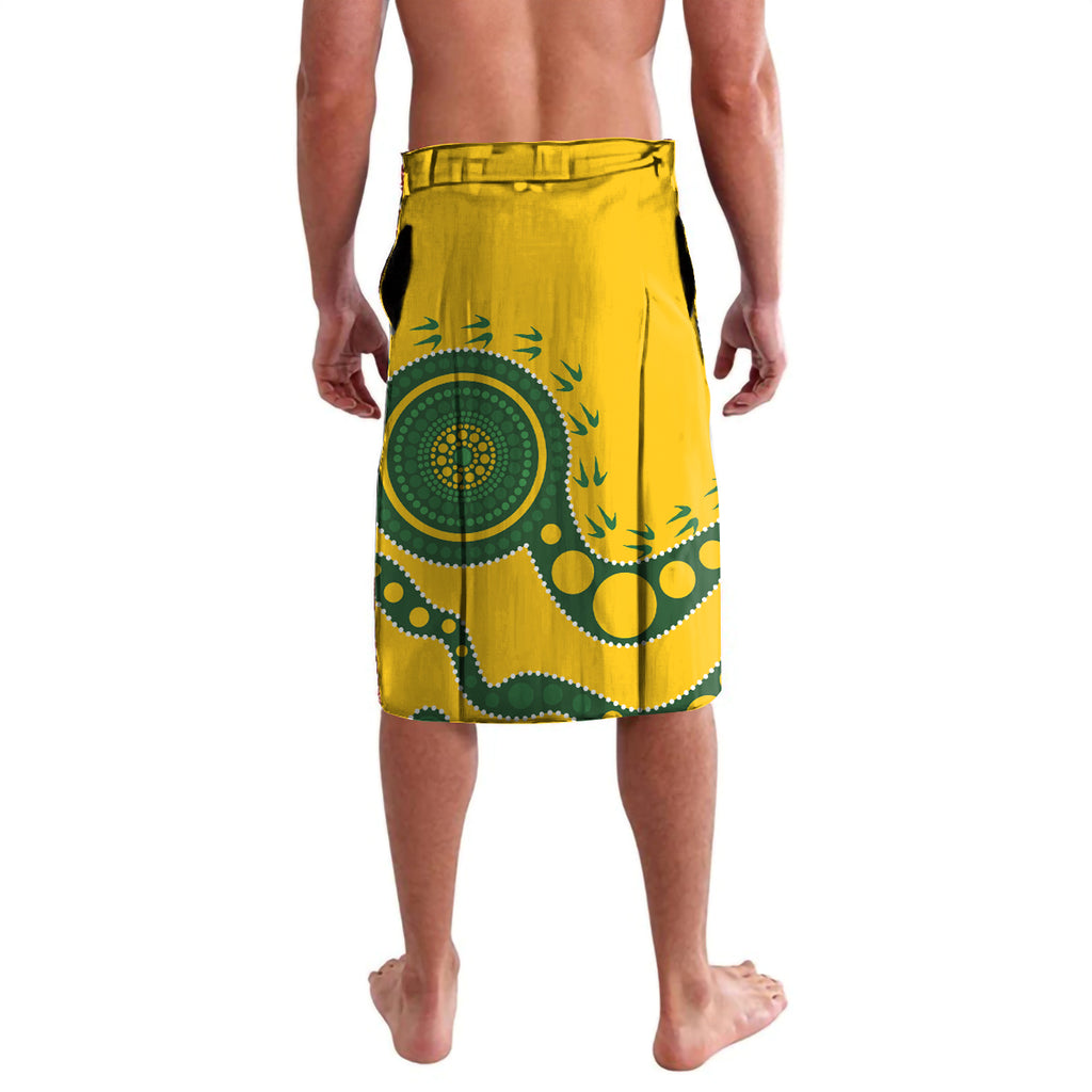 Custom Australia Rugby Lavalava Go Wallaroos 2024 Pacific Aboriginal Art