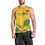 Custom Australia Rugby Men Tank Top Go Wallaroos 2024 Pacific Aboriginal Art