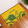 Custom Australia Rugby Rubber Doormat Go Wallaroos 2024 Pacific Aboriginal Art
