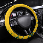 Australia Rugby Steering Wheel Cover Go Wallaroos 2024 Pacific Aboriginal Art