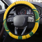 Australia Rugby Steering Wheel Cover Go Wallaroos 2024 Pacific Aboriginal Art
