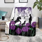 Australia Animal Heroes ANZAC Blanket Purple Poppy We Will Remember Them