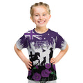 Australia Animal Heroes ANZAC Kid T Shirt Purple Poppy We Will Remember Them