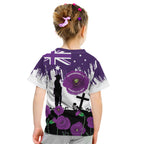 Australia Animal Heroes ANZAC Kid T Shirt Purple Poppy We Will Remember Them