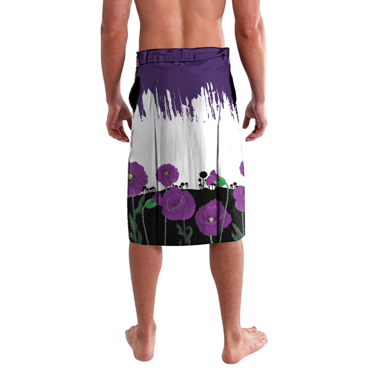 Australia Animal Heroes ANZAC Lavalava Purple Poppy We Will Remember Them
