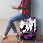 Australia Animal Heroes ANZAC Luggage Cover Purple Poppy We Will Remember Them
