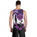 Australia Animal Heroes ANZAC Men Tank Top Purple Poppy We Will Remember Them