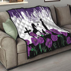 Australia Animal Heroes ANZAC Quilt Purple Poppy We Will Remember Them
