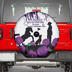 Australia Animal Heroes ANZAC Spare Tire Cover Purple Poppy We Will Remember Them